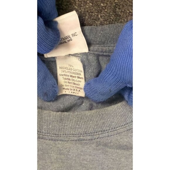 Vintage Harley Davidson T-Shirt Mens XL Faded Blue Big Barn Des Moines Iowa - Picture 4 of 4